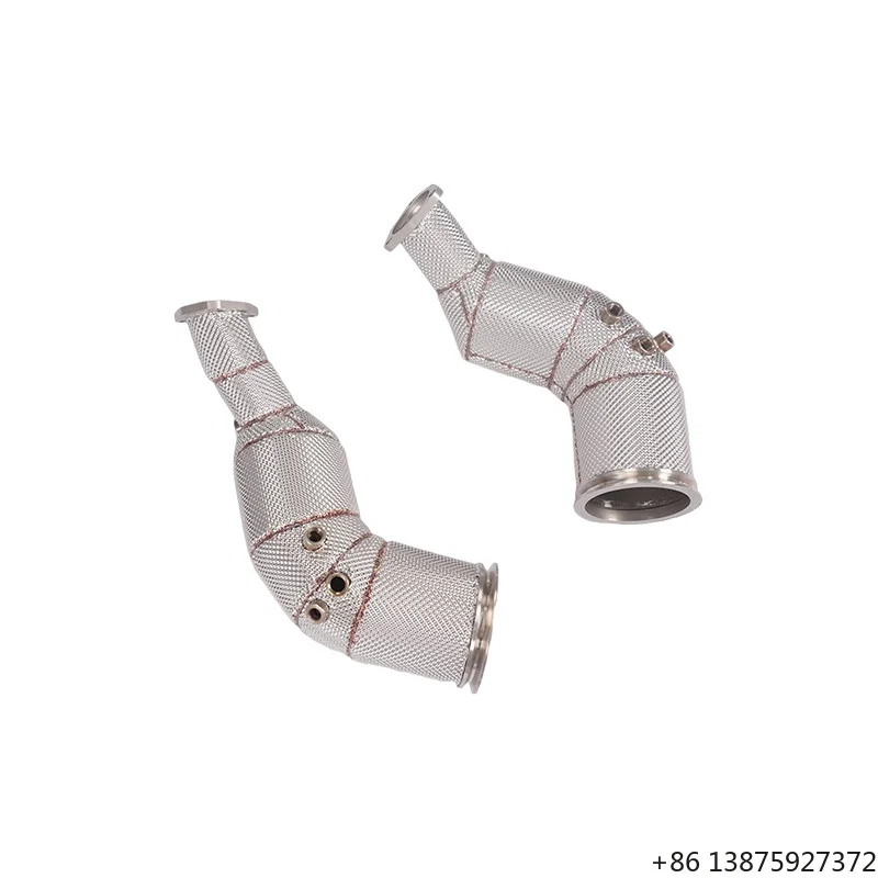 

For RS6 RS7 C8 4.0T Exhaust Downpipe Decat Front Section Made of 304 Stainless Steel Model G63 Packed in Box