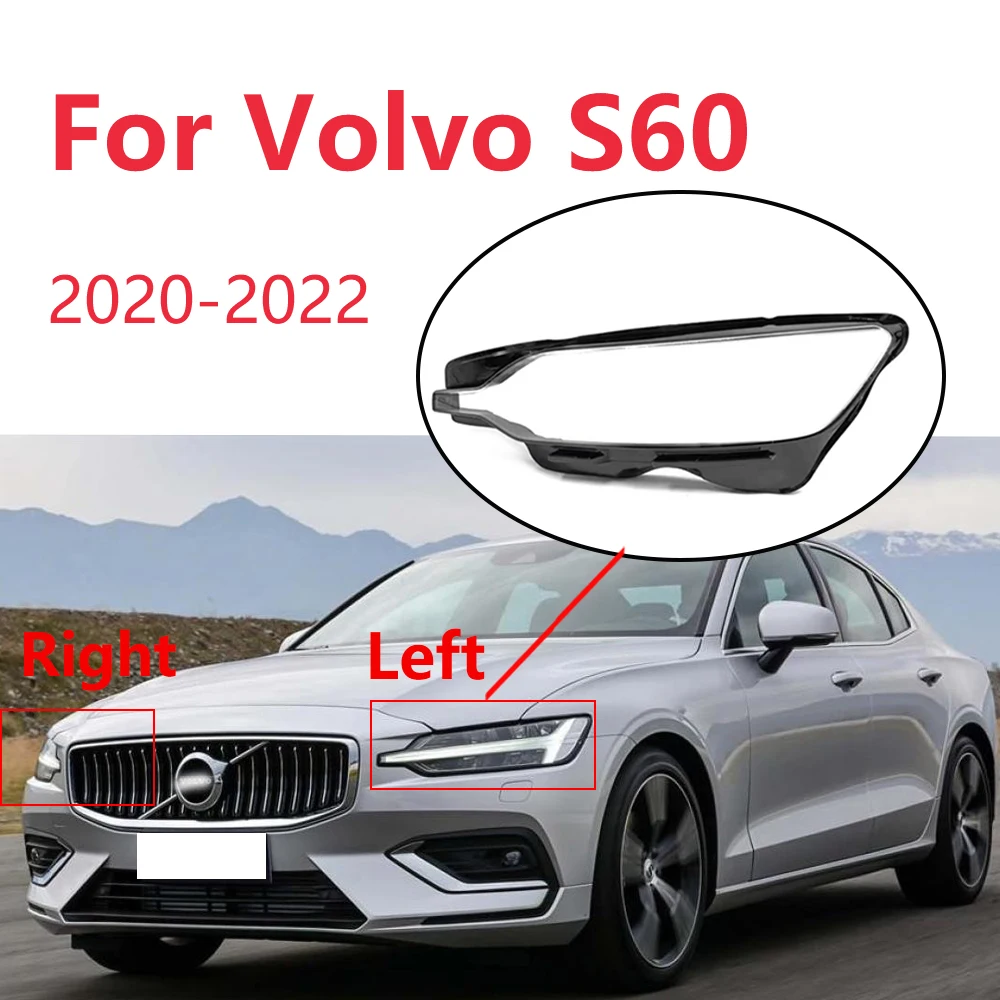 

Для Volvo S60 2020-2022 крышка фары абажур прозрачный корпус фары из плексигласа замена оригинальные автомобильные аксессуары