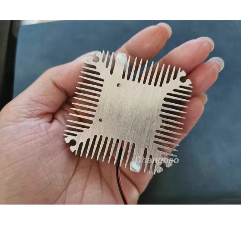 12V 3W 5W 10W 20W High Power Led  Aluminum Heatsink Raditor with Fan Hole Distance 55mm