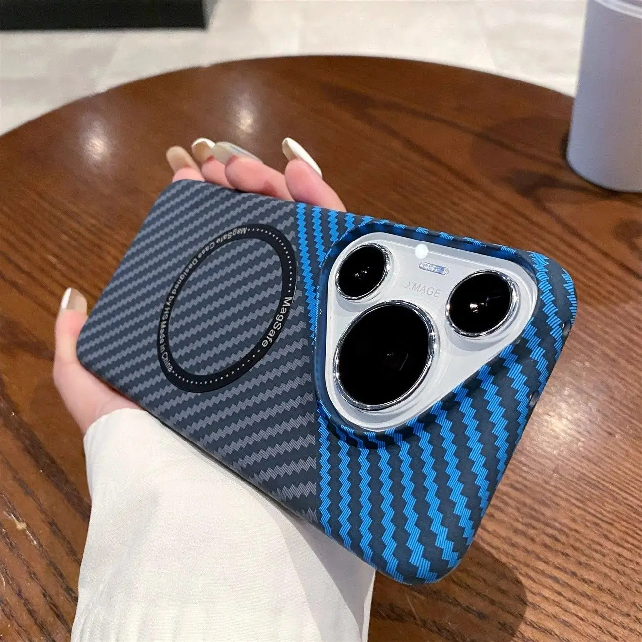 

For Huawei Pura 70 Pro Ultra Phone Case Carbon Fiber Skin-friendly Stripe Cover For Huawei Pura 70 Pro Ultra Shockproof Funda