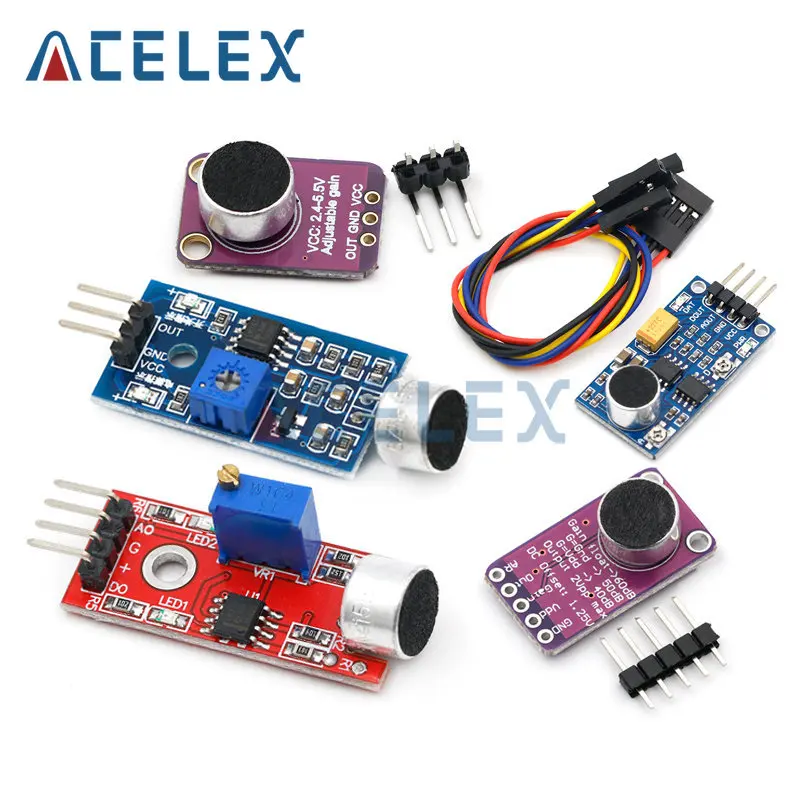 AMPLIFICADOR DE MICRÓFONO Electret estable, módulo MAX9814, Control de ganancia automática, MAX4466