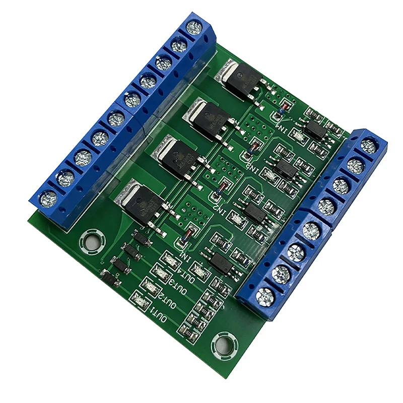 1PC MOS FET 4 Channels Pulse Trigger Switch Controller PWM Input Steady For Motor LED 4 Way 4ch 4 Way Diy Electronic Module