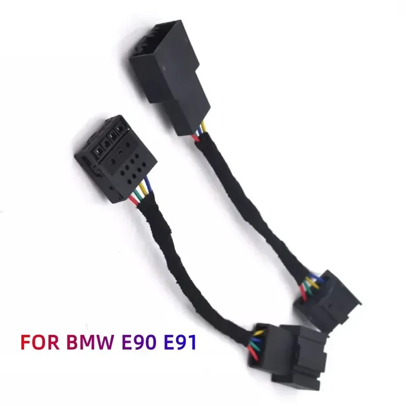 New High Quality 2x Retrofit facelift LCI Led Tail light wire cable adaptor For BMW E90 E91 3 series 2007-2008