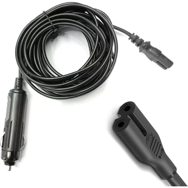 12V DC 8-Shaped Cable, Car Cigarette Lighter Power Cord for Car Washer & Auto Refrigerator