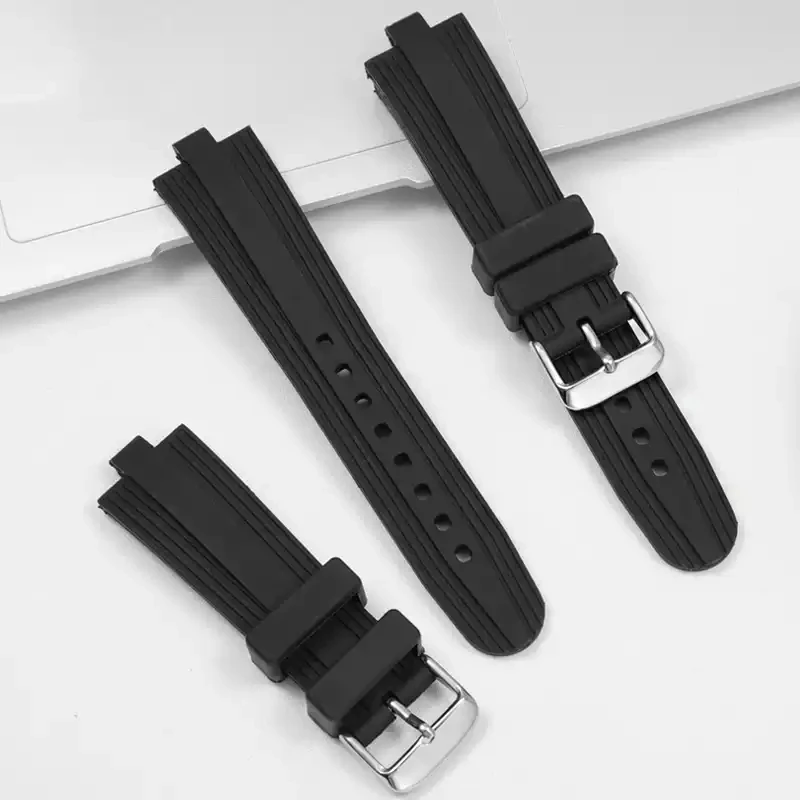 

Exquisite and Durable Silicone Watchbands for Bvlgari DIAGONO Special Convex Interface Waterproof Watch Strap 22x7mm