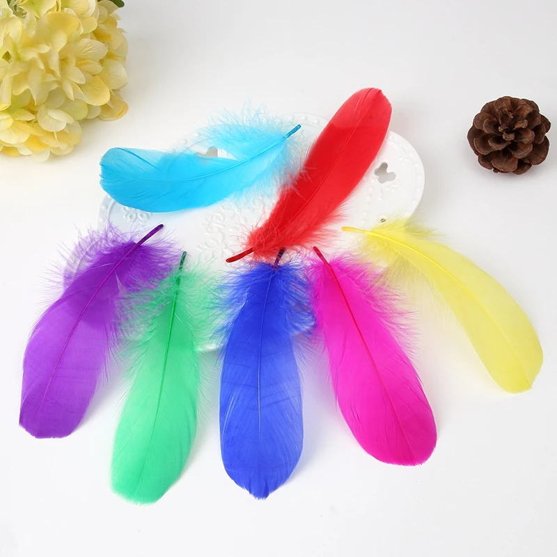 

White Goose Feathers 10-18cm Natural Bulk Nagoire Goose Feathers for DIY Crafts Cosplay Costume Wedding Party Decoration