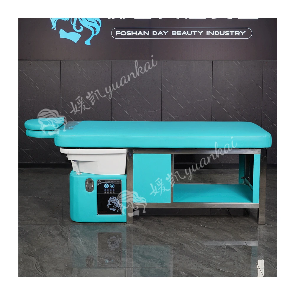 High-End New Upgraded Multi-Functional Push-Pull Bed Beauty Salon Dedicated Water Circulation Head Spa Thai Shampoo Bed