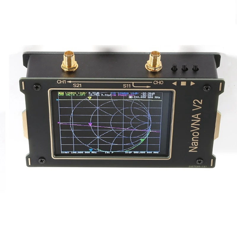 HFES Vector Network Analyzer Nanovna-V2 เครื่องวิเคราะห์เครือข่าย 3.2 นิ้ว 50K-3G เสาอากาศแยก Debugging UV Band Duplexer Analyzer