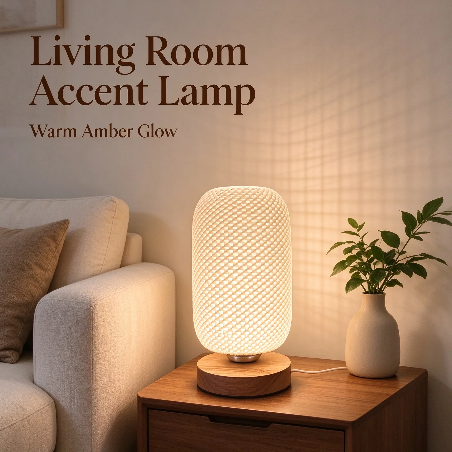 3D Printed Grid Lampshade Artistic Wall Shadow Casting Home Decor Lighting Fixture Modern Minimalist Design