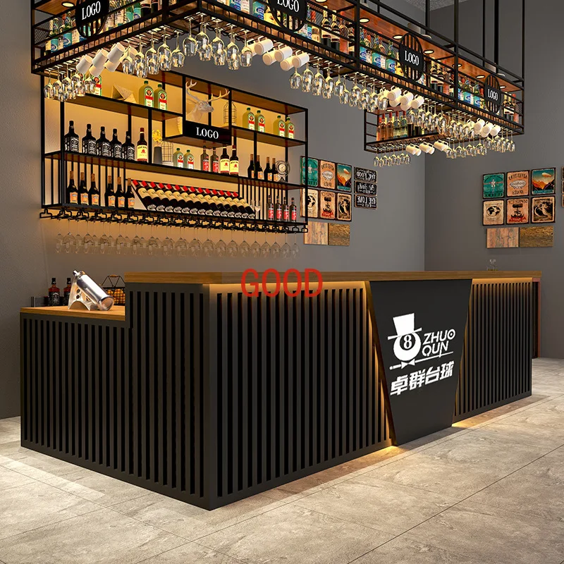 Касса для бара в индустриальном стиле, винтажная стойка, винный бар, ресторан, барбекю, бильярд, клуб, стойка регистрации, современная стойка регистрации
