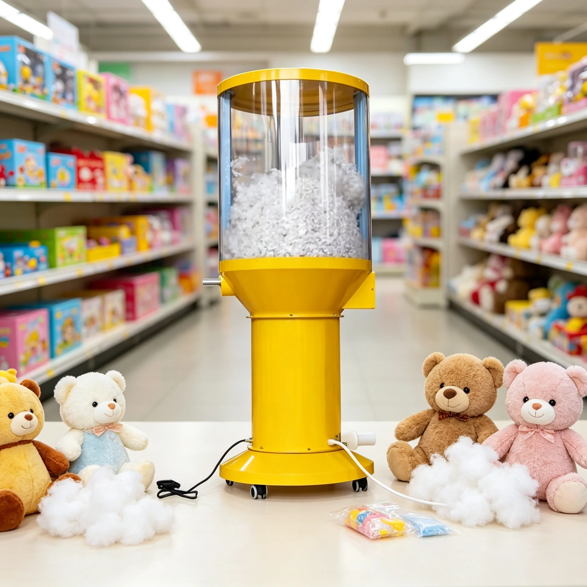 Kids Toys Mall - Pamuk Doldurma Makinesi Elektrikli Müzikli Peluş