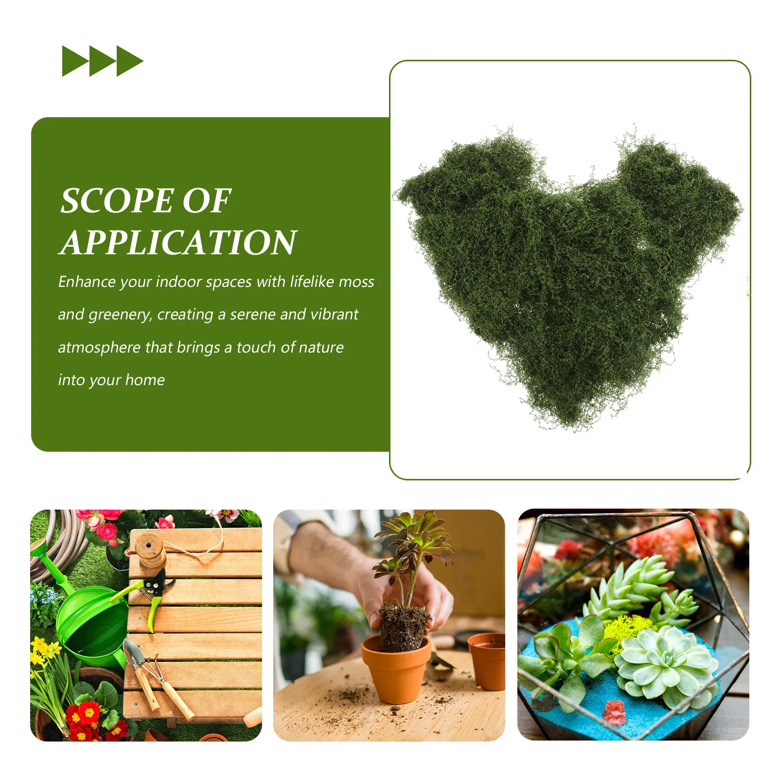 Artificial Moss Lawn Grass Mat Garden Outdoor Indoor Halloween Christmas Fake Grass Mat Craft Moss Grass Artificial Moss Mat DIY