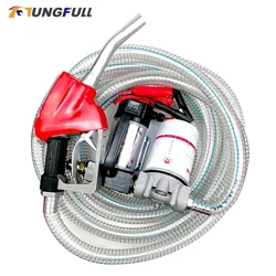 Bomba de combustible eléctrica Universal para coche, minibomba eléctrica portátil de 12V y 24V CC para bombeo de aceite diésel, autocebante