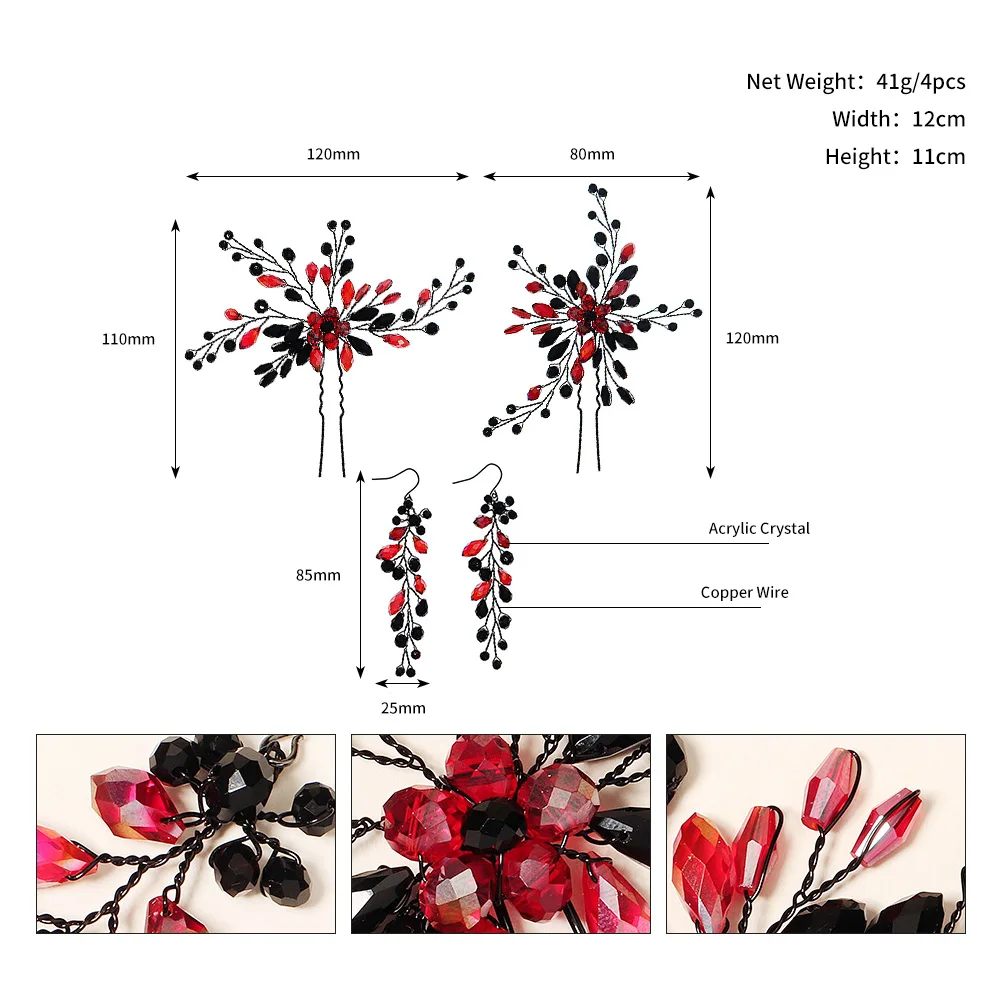 Halloween Spinne Haars pangen für Frauen Mädchen Pony Haarnadeln Strass Haars pangen Festival Prinzessin Haarschmuck Schmuck – Detail 31