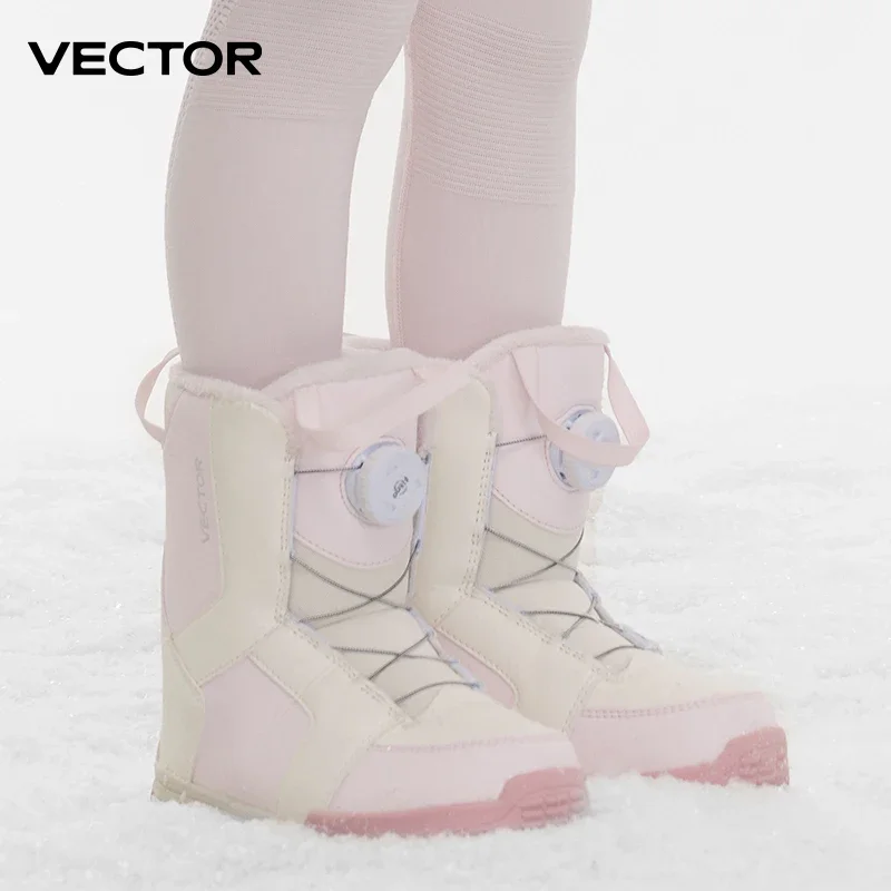 

Professional Children's Ski Shoes Warm Waterproof Snowboard Boots Non-slip Leather Breathable Snow Ski Boots Ski Equipment