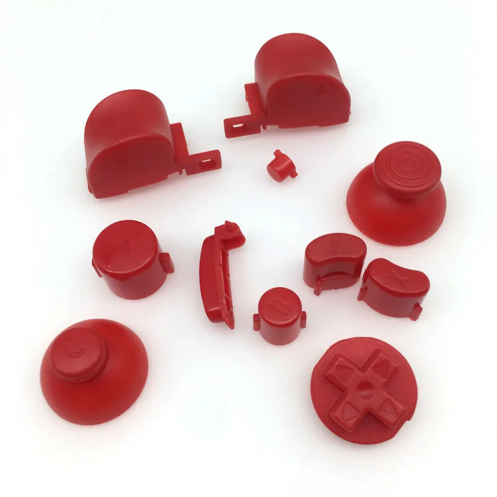 Replacement Red Full ABXY ZLR Buttons+Analog ThumbStick Joysticks for NGC Controller