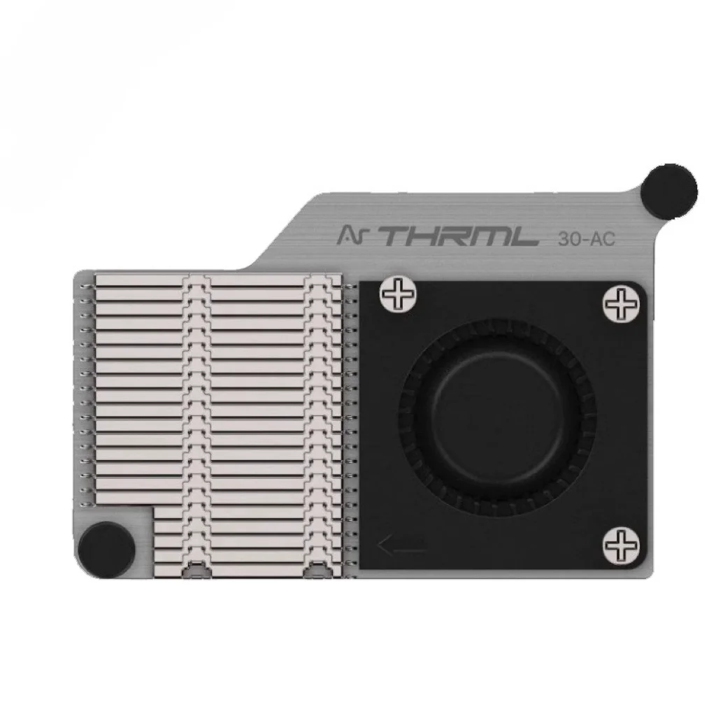 Raspberry Pi 5 Argon THRML 30mm pendingin aktif untuk RPI 5 pendingin aktif PWM kipas pendingin pasif Aluninum fin Radiator