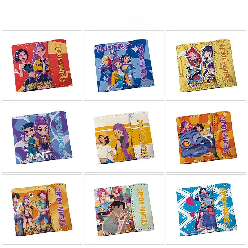 

Аниме мультфильм Kpop охотники на демонов Руми Мира Зои кошелек креативный новый короткий кошелек с принтом из искусственной кожи многофункциональная сумка для мелочи сумка для карт