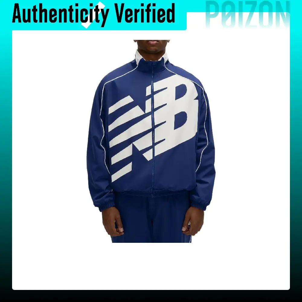 New Balance Basketball Oversized Print Woven Jacket Quick Dry Clothing Men's MJ61X398-IKW