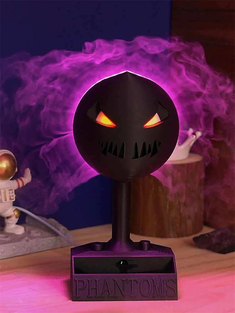 3D Printing Ghost Humidifier USB Charging Pocket Monster Ghost Humidifier Atomizer Elf Ball Humidifier Model Toys Dropshipping