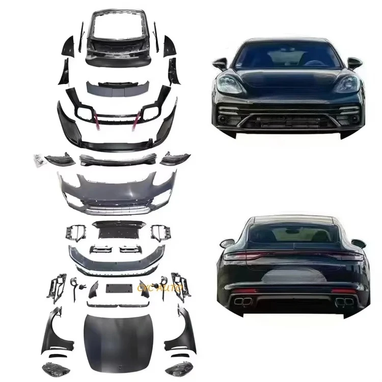 

STLF Front Rear Bumper Hood Full BodyKit for Porsches Panameras 970 2010-2017 Upgrade 971 2018-2023 Bumper Look