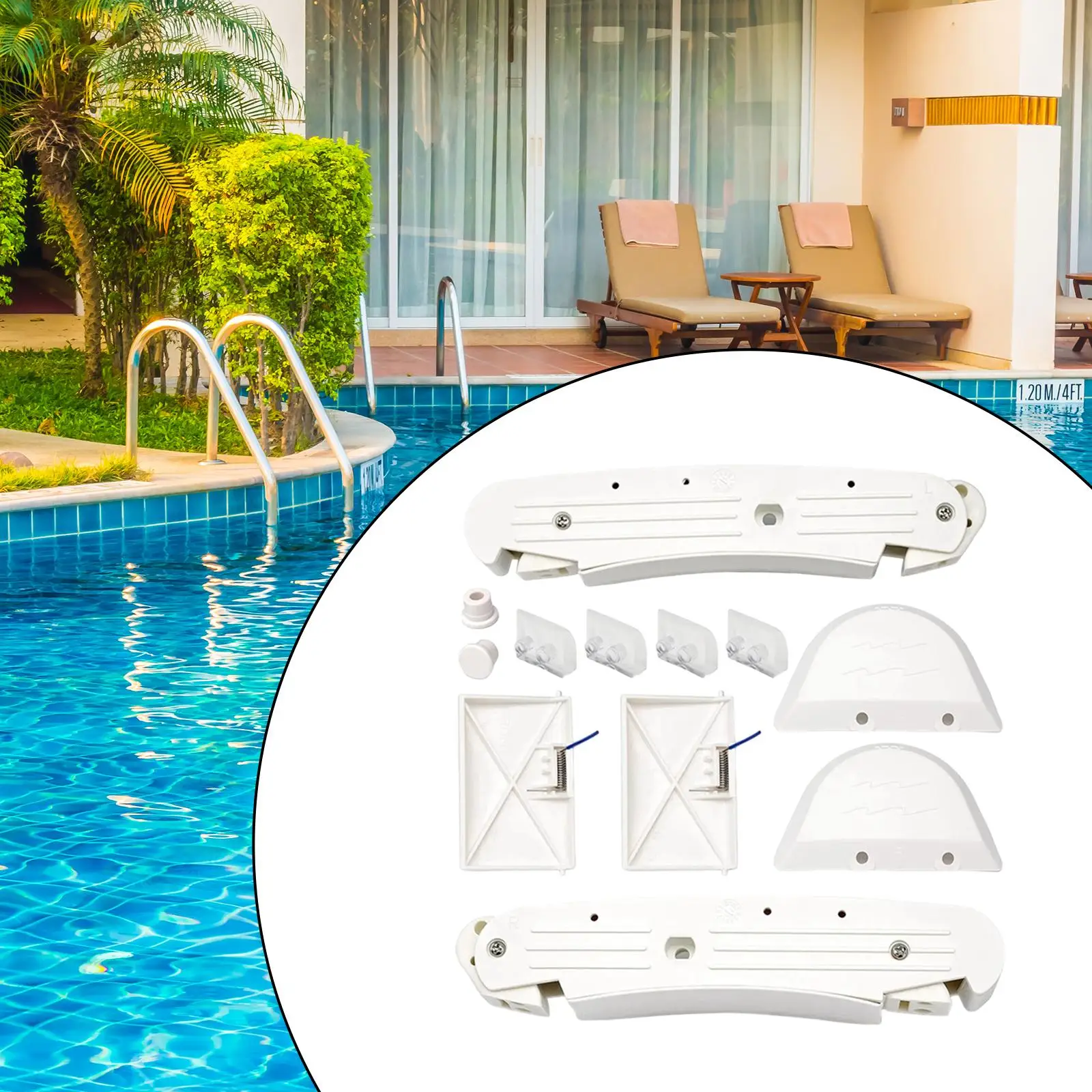 High Strength Pool Cleaner Pod Swing Set for AXV417WHP with Twist Cap Bolts Washers for Automatic Vacuum