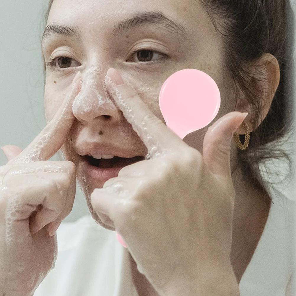 Épurateur de visage en Silicone doux, exfoliant pour points noirs et élimination des résidus de maquillage, brosse de nettoyage du visage, 4 pièces