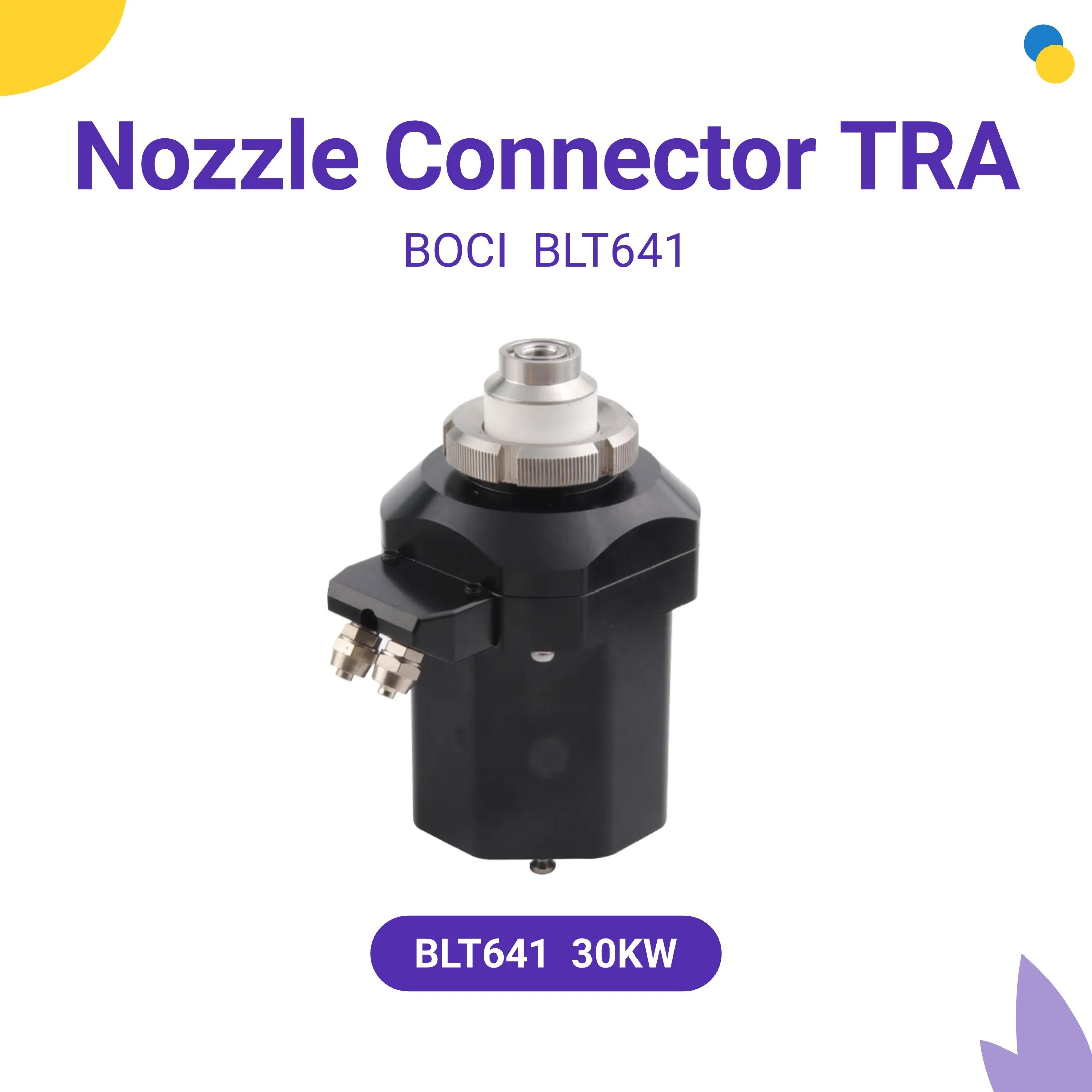 Header BOCI Laser Nozzle Connector Sensor TRA BLT641 30KW Nozzle Holder Parts For BOCI Laser Cutting Head Ceramic