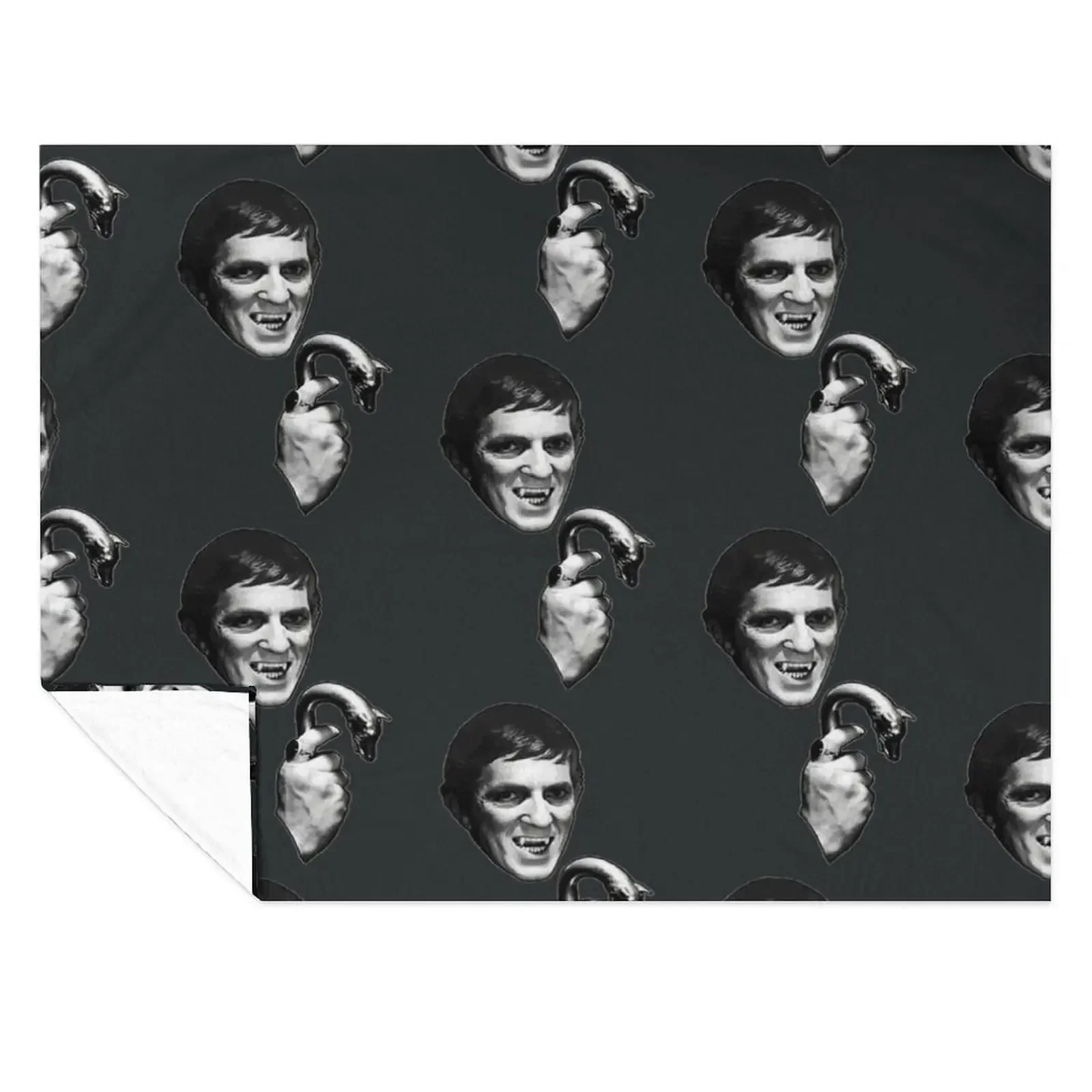 

Dark Shadows Barnabas Collins Jonathan Frid Horror Throw Blanket Large Extra Large Throw valentine gift ideas Thins Blankets