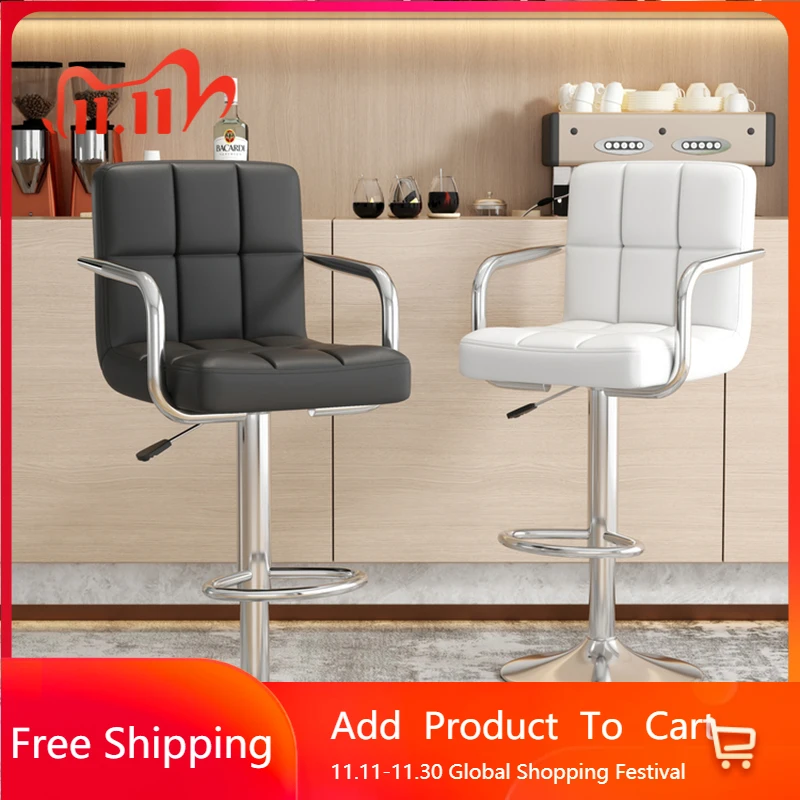 

Accent Swivel Barstools Modern Restaurant Nordic Relaxing Bar Chairs Rocking Aesthetic Bancos De Bar Lounge Suite Furniture