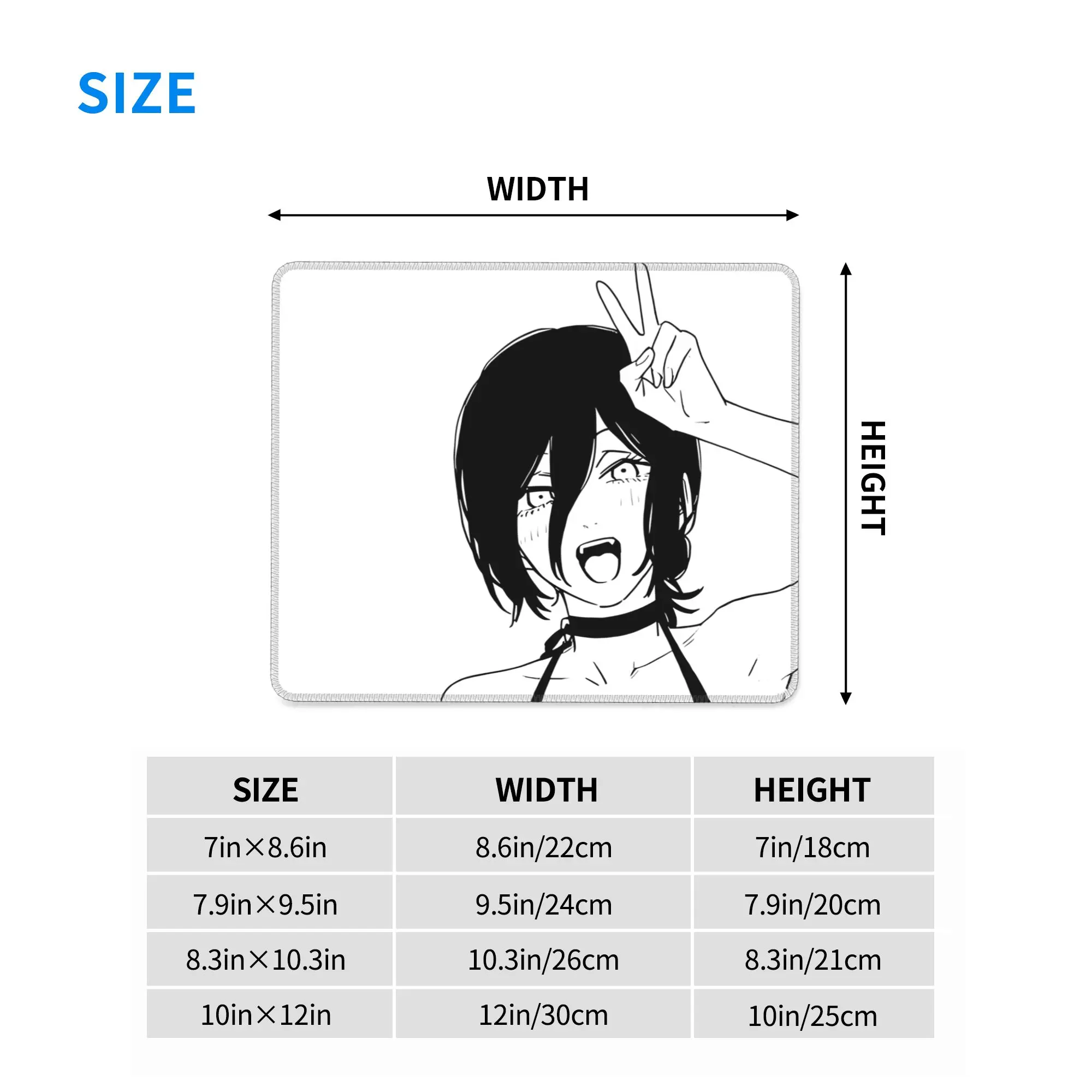 Anime Chainsaw Man Reze Mouse Pad Computer Keyboard Mouse Mat Gaming PC Laptop Desk Mat Office Accessories Table Mats