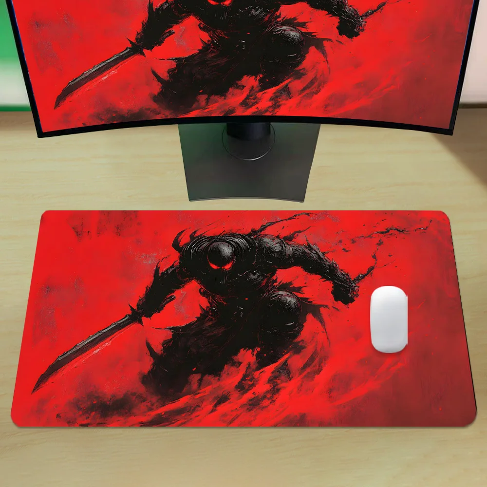 1pc Large Mouse Pad Cool Desk Mat Non-Slip Rubber Base Desk Pad Stitched Edge Mousepad for Work Home Gifts for Men Friends