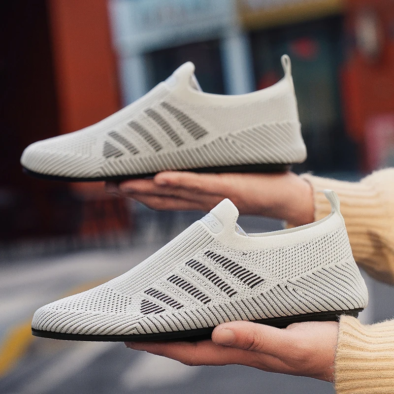 

YRZL Men Mesh Loafers Driving Moccasins Thin Bottom Flats Walking Shoes Breathable Non Slip Casual Loafers Summer Mens Shoes