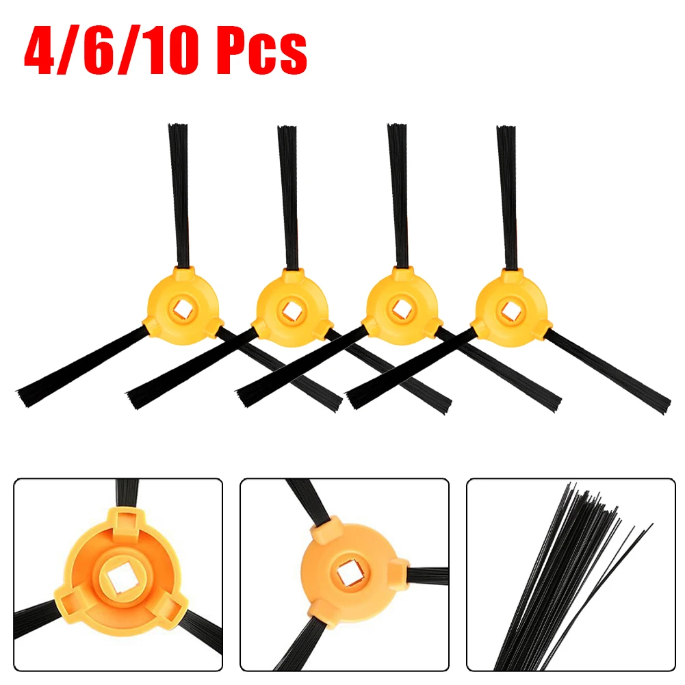 4/6/10pcs Side Brush Parts For Ecovacs N79S, N79SE, N79,N79W, Robot Vacuum Cleaner Spare Parts Side Brushes  Floor Cleaning Tool