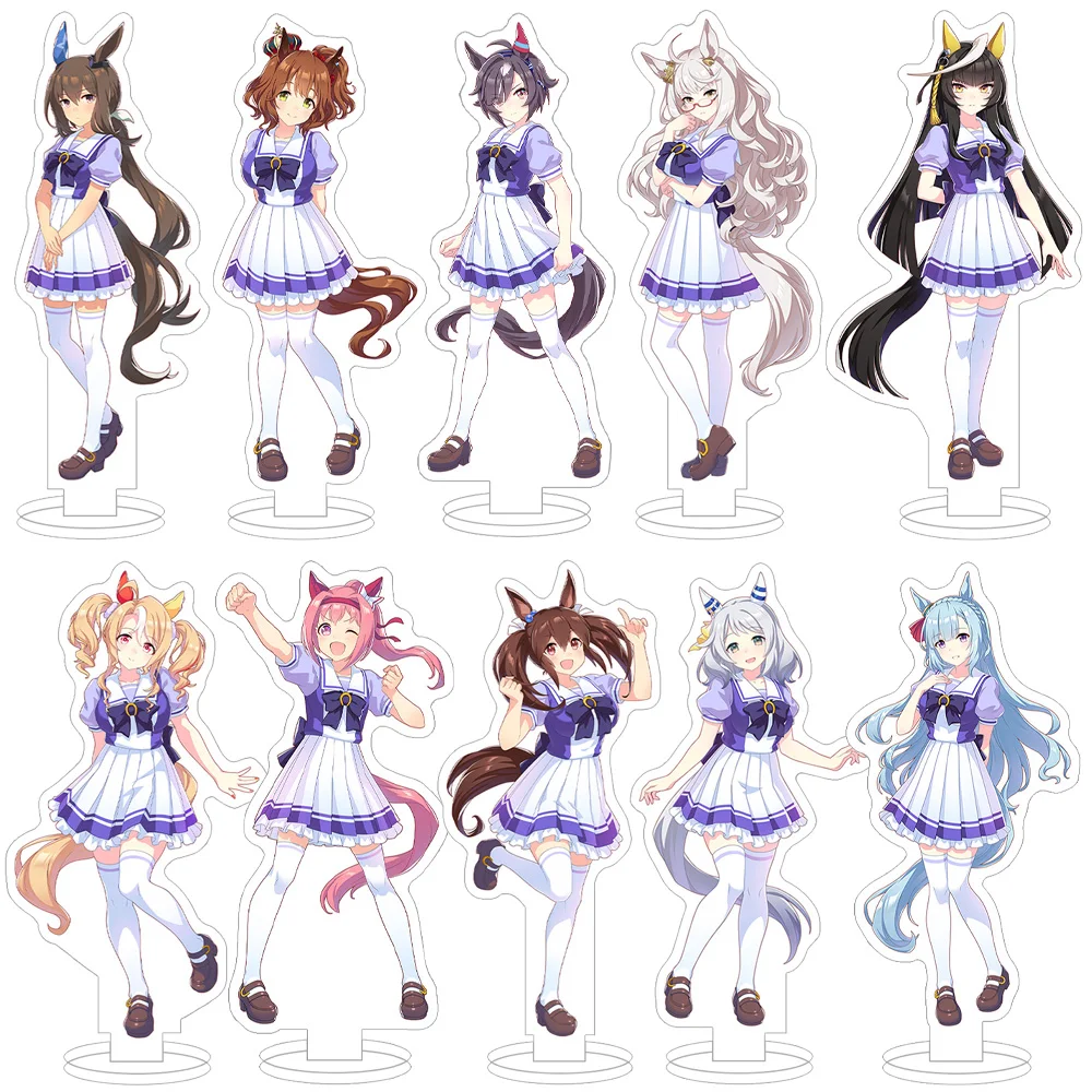 Pretty Derby personaje del juego de TV móvil Tokai Teio Oguri Cap Mejiro McQueen Grass Wonder Anime chica soporte acrílico adorno de escritorio