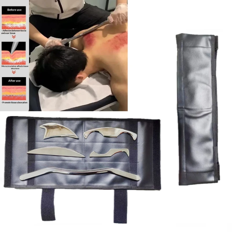set-di-5-strumenti-gua-sha-in-acciaio-inossidabile-iastm-tavola-raschiante-per-rilascio-miofasciale-raschietto-massaggiante-in-metallo-per-drenaggio-linfatico-e-muscolare