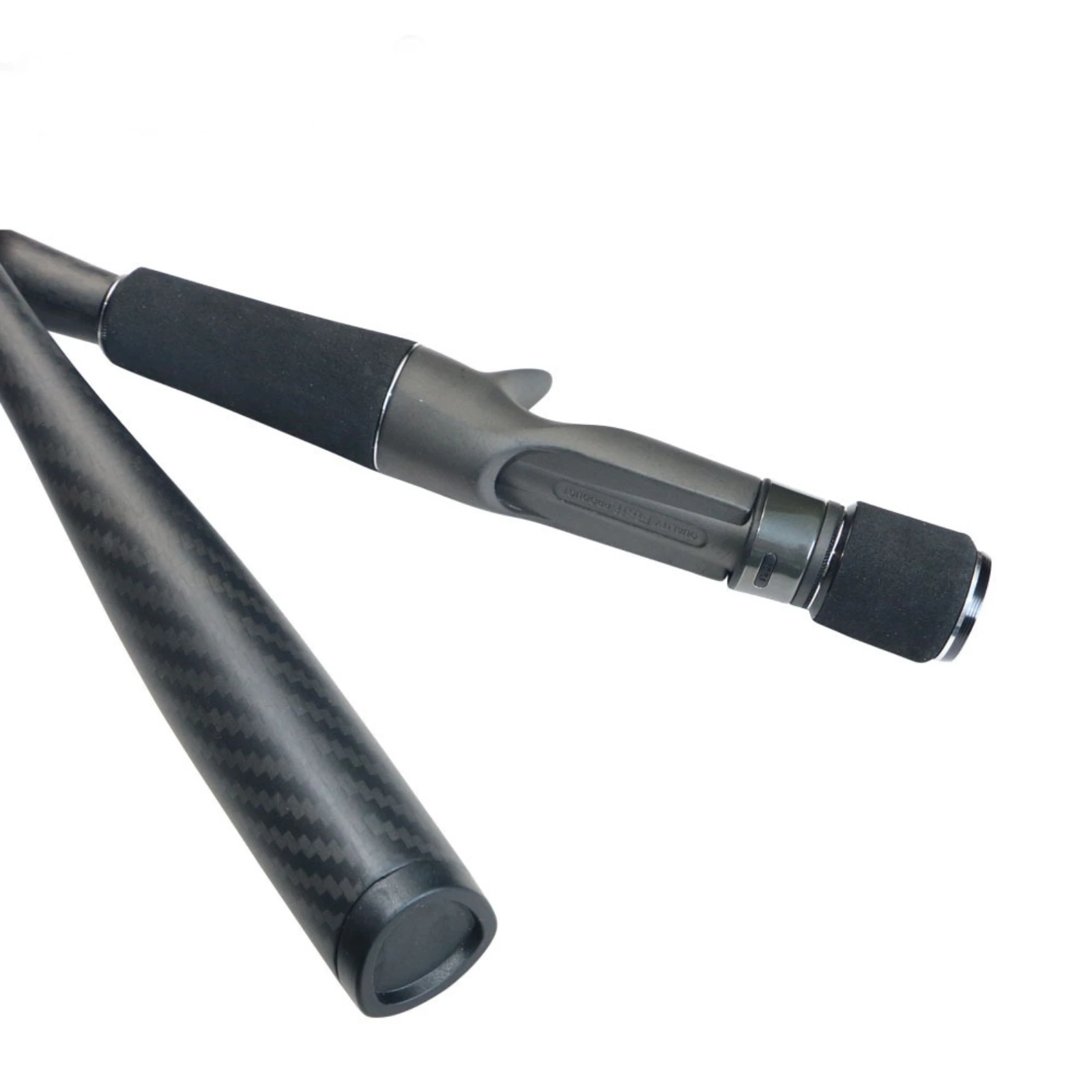 

Integrated Rod Handle Woven Finish Carbon Fiber Rod Grip Textured Fishing Grip Lightweight Easy to Install
