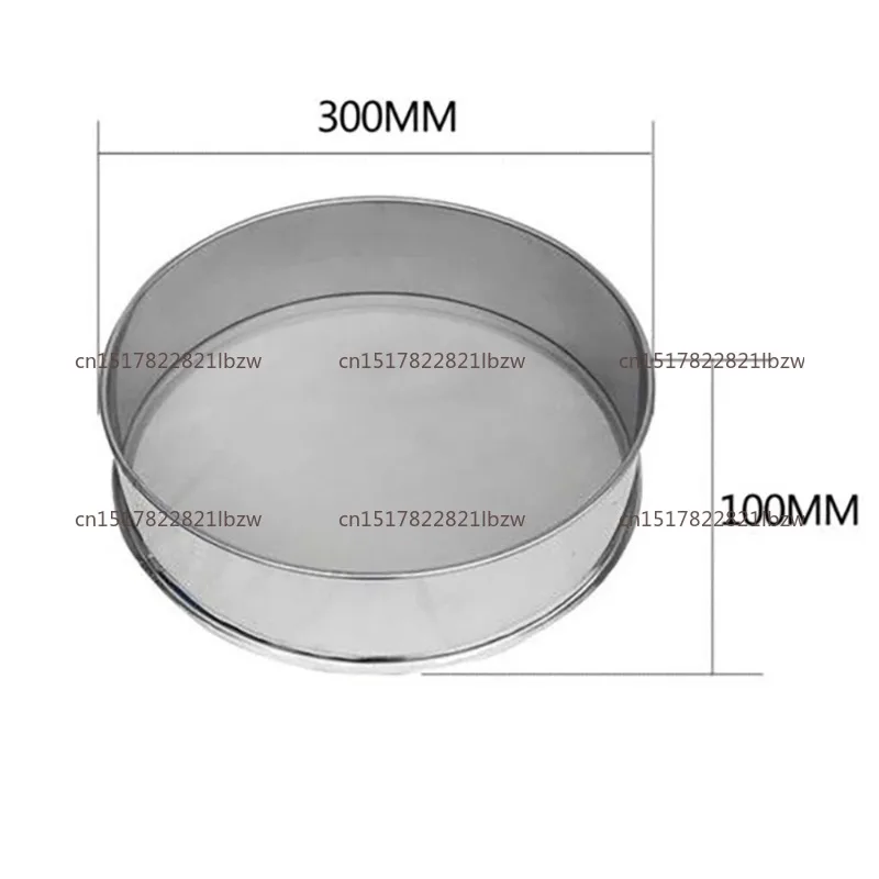 Diameter 30CM Height 10CM SUS All Stainless Steel Sieve For Electric Vibrating Machine