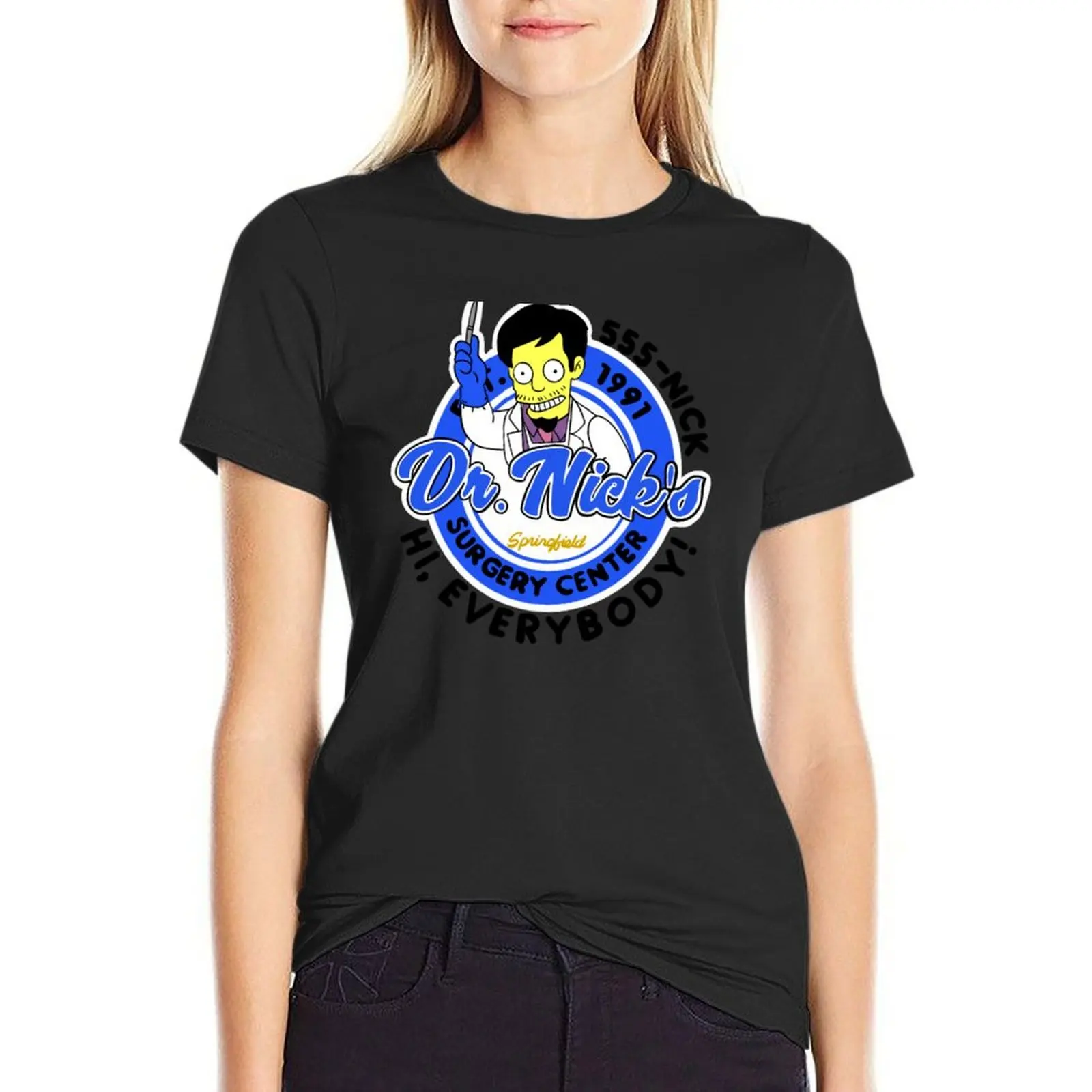 

Dr. Nick design T-Shirt plain anime funny t shirt for Women