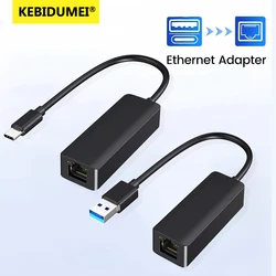 USB Tip C Ağ Kartı USB Tip-C RJ45 Ethernet Adaptörü 100/1000 Mbps Lan İnternet Kablosu MacBook PC Windows XP 7 8 10 LUX