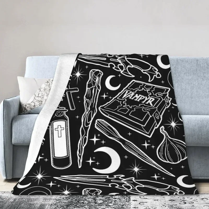 Buffy Vampire Slayer Guns Blanket Soft Warm Flannel Throw Blanket Bedroom Living Room Picnic Travel Home Sofa Bedspread