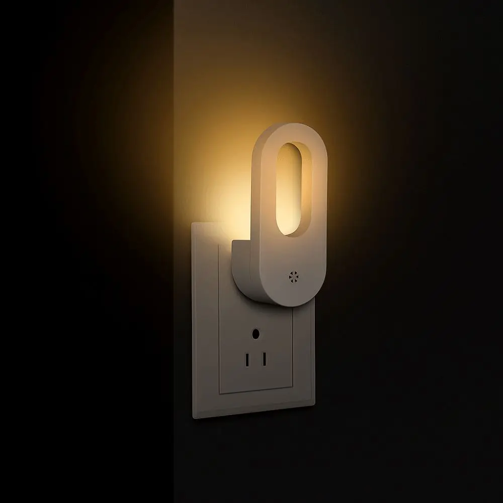 EU/US Wall Night Light 0.7W Ambient Lighting USB Night Light Light control Portable LED home lighting Nursery