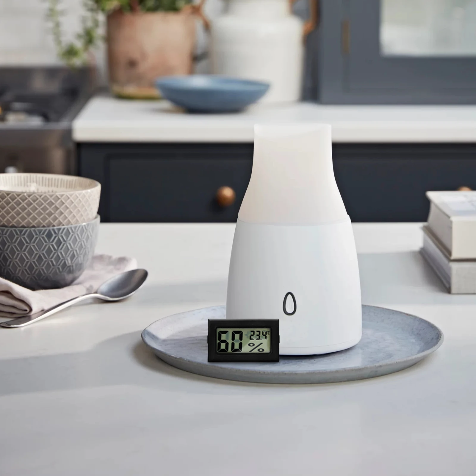 

3pcs Mini Digital Hygrometer Thermometer Black Indoor Humidity Temperature Meter for Jars Small Office Accurate Monitoring