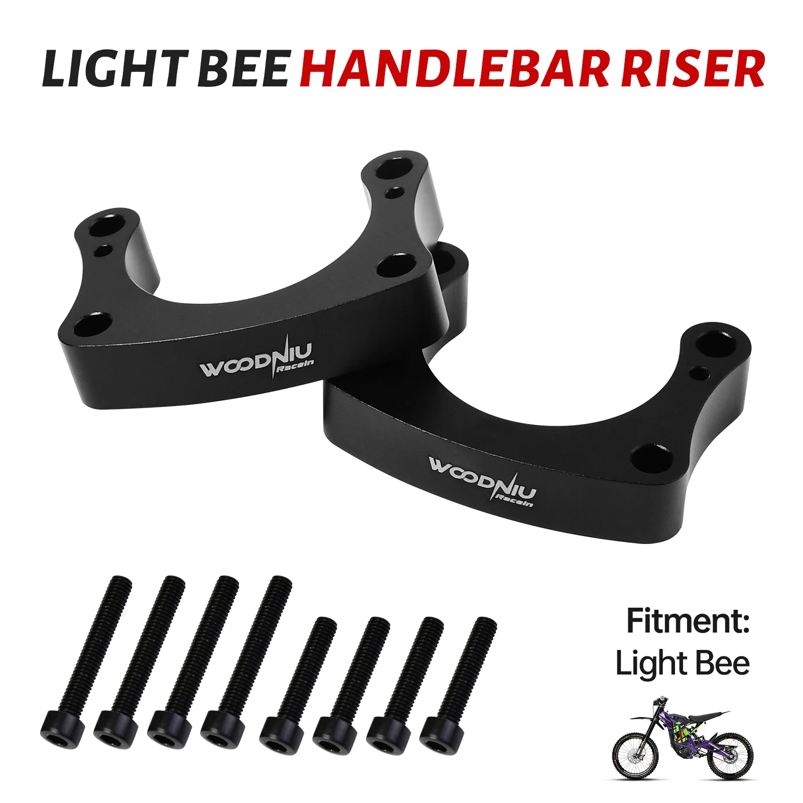 Motorcycle Handlebar Riser Head Up Raiser Adaptor for Surron Sur-Ron Light Bee X S L1E Segway X260 Motocross Electric Dirt Bike