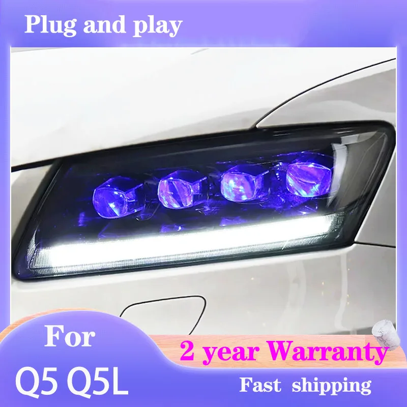 

Car Styling for Audi Q5 Head Lamp 2008-2018 Q5 Headlight LED DRL Dynamic Turn Signal High Beam Projector Lens