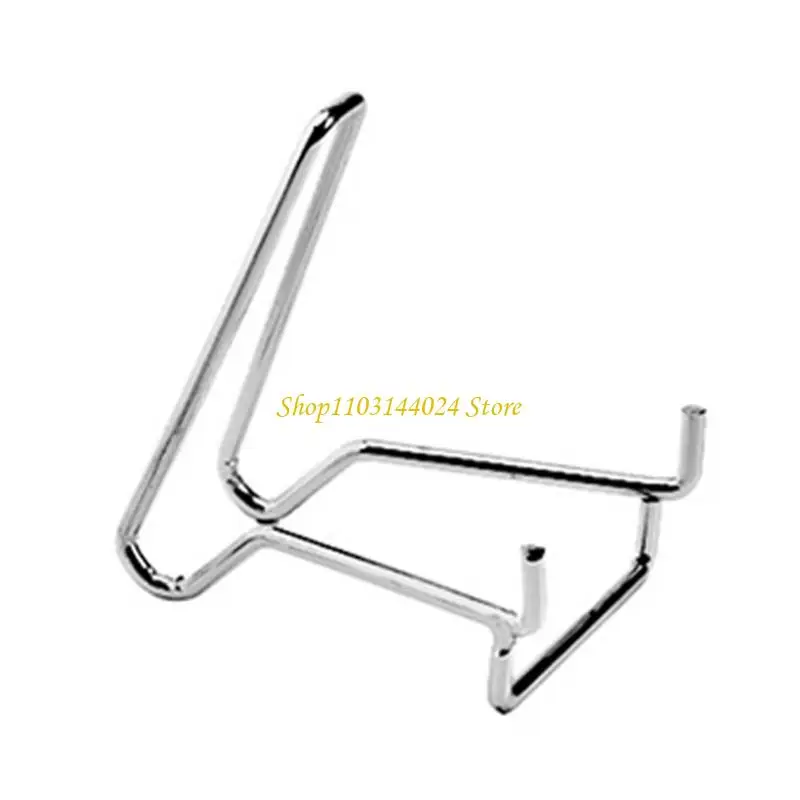 Gemstone-Mineral Holder Metal Arm Display Stand Rock Geode Display Plate Holder Frame Stand for Picture Collectibles