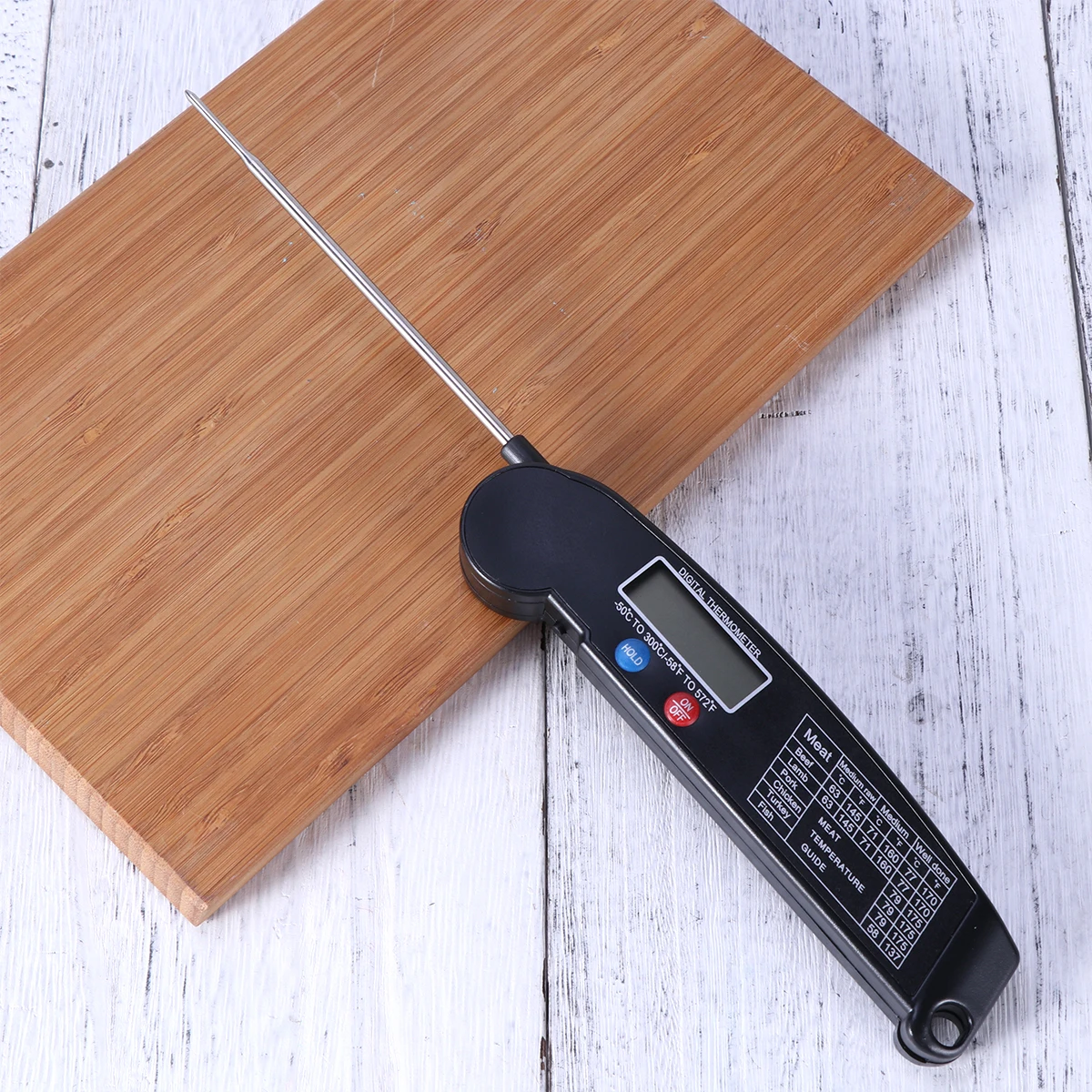

Digital Instant Read Meat Thermometer Food Thermometer Cooking Barbecue Probe Hold Function Auto Off