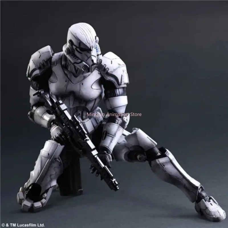 In Stock Star Wars Figure Play Arts Kai Boba Fett Darth Vader Stormtrooper Maul Movable Figure Model Toys Collection  Gisft