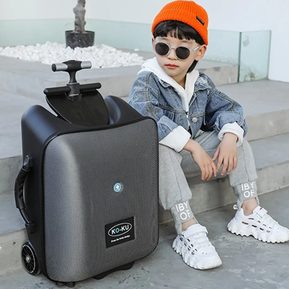 Detachable Trolley Case Suitcase Bag Children Pull Rod Car Travel Storage Luggage Handbag Carrying Baby Rolling 4 Wheels Baggage