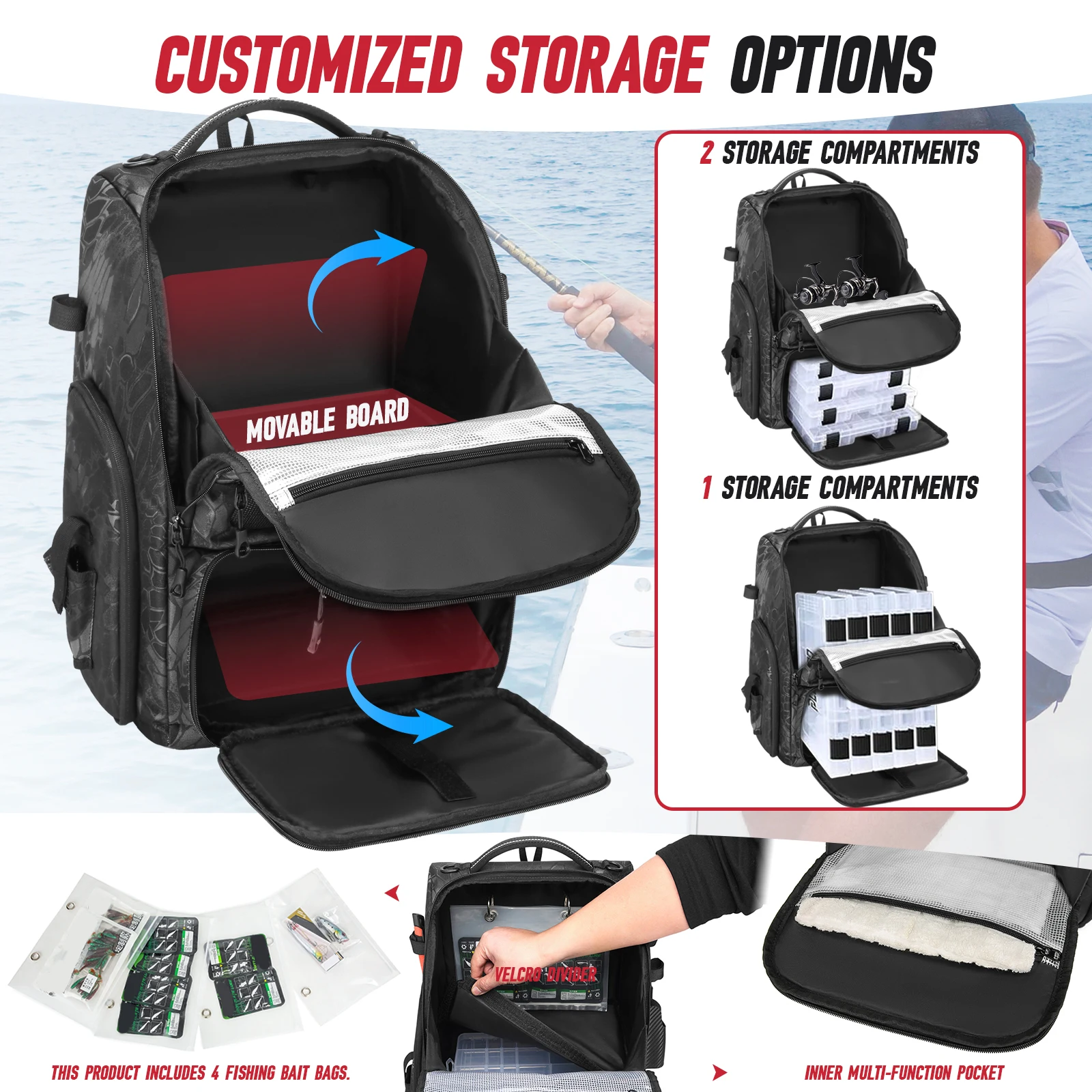 Wodoodporny plecak wędkarski 4 – Backpack Insert Organizer recenzja i cena